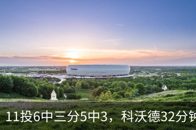 11投6中三分5中3，科沃德32分钟砍15分11板2助